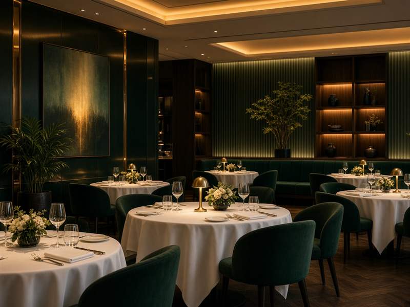 Salle de restaurant elegante FoodSomeDish